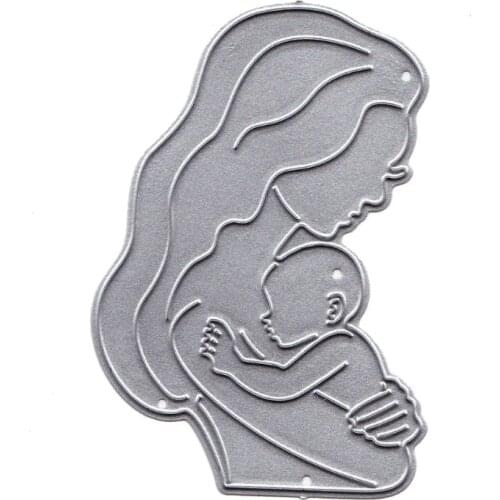Mom Baby Metal Cutting Dies Stencil Scrapbooking DIY Album Stamp Paper Embossing