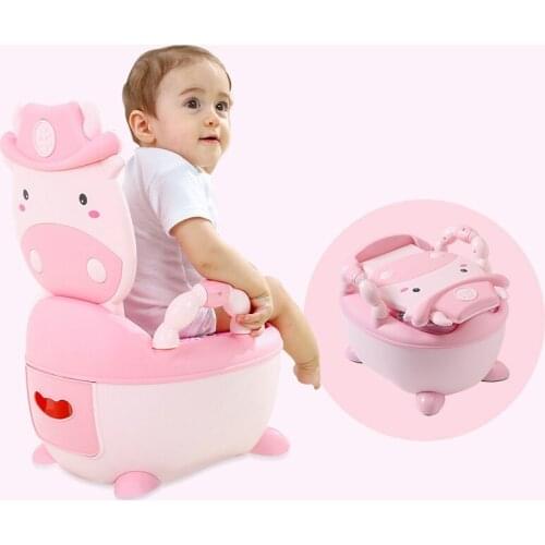 Dropshipping Soft Baby Potty Toilet Training Seat Portable Plastic Infant Simulation baby toilet Kids Indoor WC Chair Child Pot