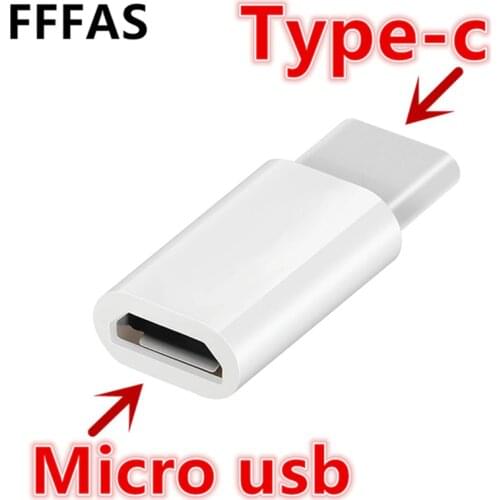 FFFAS USB 3.1 Type-C Adapter Cable Micro USB Female to Type c Male USB-C Charger Converter for Xiaomi Mi6 Huawei P9 P10 Letv 2
