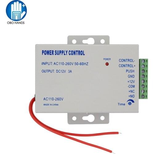 Access Control Power Supply Transformer DC 12V Door Access Control Power Supply 3A 5A for Access Control Security System