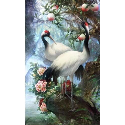 Bird Painting Animal Cross Stitch Picture Diamond Embroidery Square/round Landscape Mosaic Flower Home Decoration