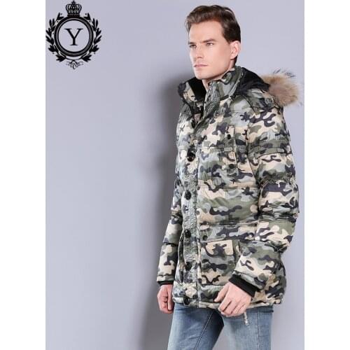 LOVELYFOX Men's Long Parkas