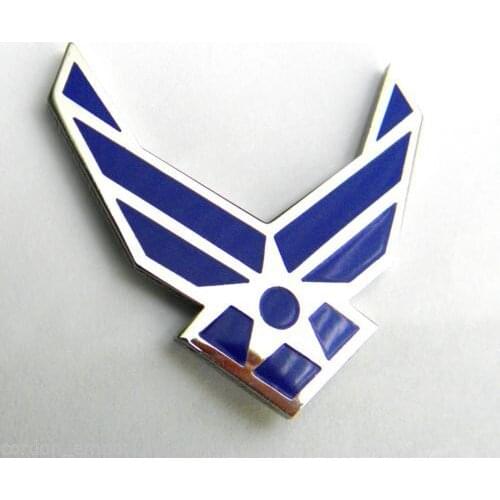 Custom UNITED STATES AIR FORCE CUT OUT LARGE WINGS LAPEL PIN BADGE low price custom metal usa eagle lapel pin