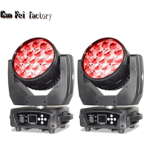 Moving Head Dmx Led Wash Lyre Beam Spot Light With 19Pcs 15Watt RGBW 4In1 Leds Good For Stage Lighting Dj Bar