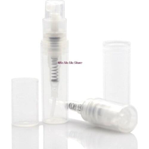 2Ml Lege Plastic Parfum Flessen Mist Spray Hervulbare Fles Kleine Test Sample Container Flacon Verstuiver Parfums