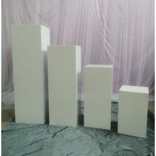 Round Square cylinder Column display stand pillar road lead flowers vase cake stand crafts dessert display holder wedding decor