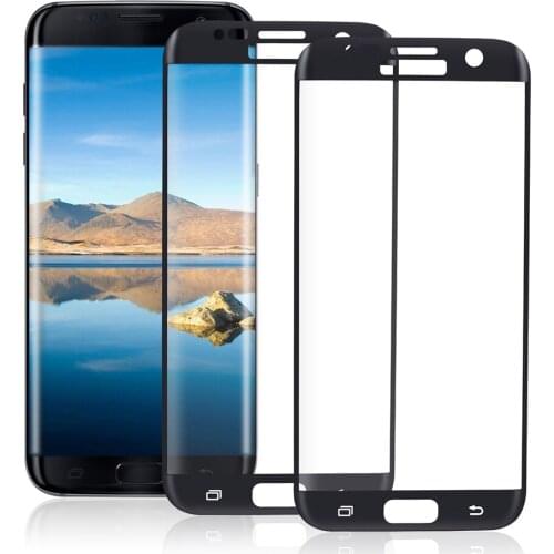 Full Coverage Tempered Glass For Samsung Galaxy S7 edge Glass Transparent 3D Curved HD Film For Samsung S7 edge Screen Protector