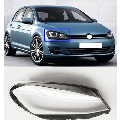Lofty Richy For VW Golf7 MK7 2014-2017 Headlight Shade Cover Headlamp Lamp Shell Mask Lampshade Transparent Glass Lampshade Lens
