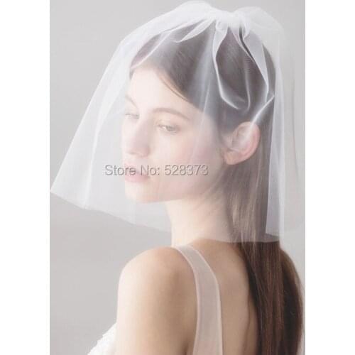 YNQNFS V14 Hair Decoration Facial Veil Short Wedding Veil Birdcage Vintage Blusher Veil Short Bridal Veil Real 2018