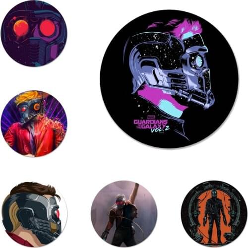 58mm Starlord Gurridans Of The Galaxys Icons Pins Badge Decoration Brooches Metal Badges For Clothes Backpack Decoration