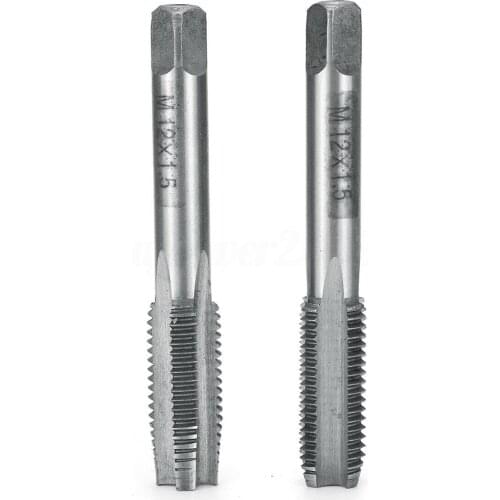 1 Pair Right Hand Machine Straight Fluted Fine Thread Metric Connector Hand Tap Metric Hand Tap With Fine Thread