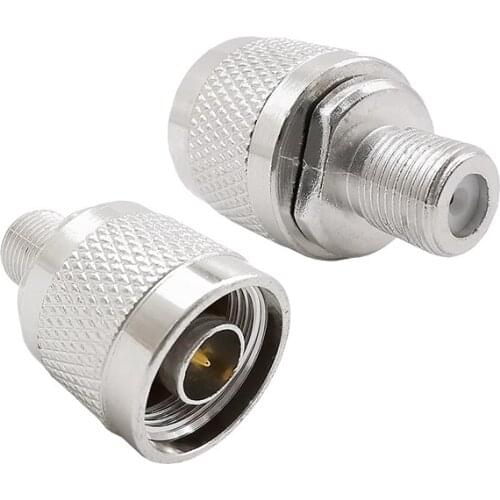 1PCS N-F Type RF Connector N Male to F Female RF Coaxial Adapter N Plug to F Jack Converter Connector for Antennas Coaxial Cable