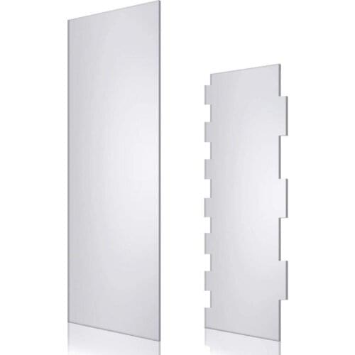 2Pcs Cake Scraper Fondant Scrapers Transparent Food Grade Acrylic Jagged Edged Cake ScraperBaking Supplies