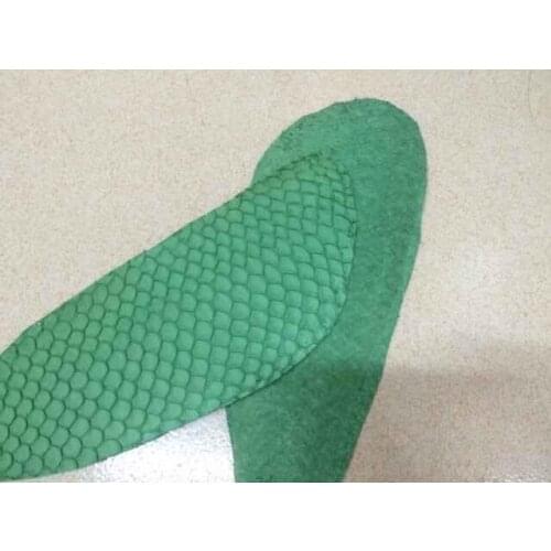 9Genuine fish skin leather for shoe, green color natural fish skin,FL-09