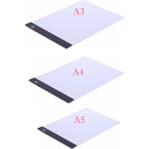 A3 A4 A5 LED Artist Thin Art Stencil Drawing Board Led Light Pad Table Pad Panel Drawing Tracing Tracer Copy Board Light Draw