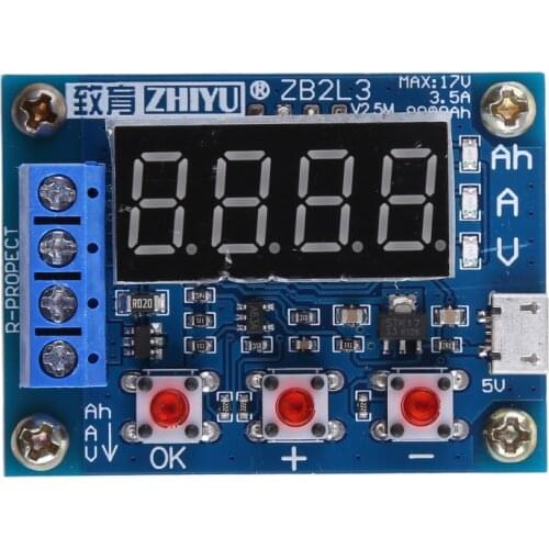 ZB2L3 Li-ion Lithium Lead-acid Battery Capacity Meter Discharge Tester Analyzer X4YD