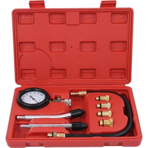 Gasoline Engine Compression Tester Auto Petrol Gas Engine Cylinder Automobile Pressure Gauge Tester Automotive Test Kit