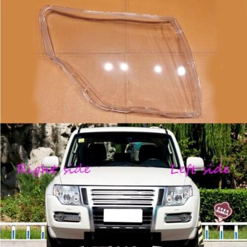 Car Headlamp Lens For Mitsubishi Pajero V87 V93 V97 2007 2008 -2018 Car Headlight cover Headlamp Lens Auto Shell Cover