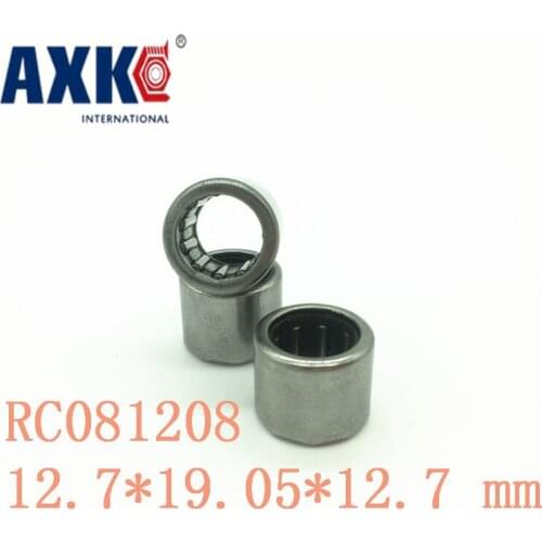 Axk Rc081208 Inch Size One Way Drawn Cup Needle Bearing 12.7*19.05*12.7 Mm ( 2 Pcs ) Cam Clutches Rc 081208 Back Stops Bearings