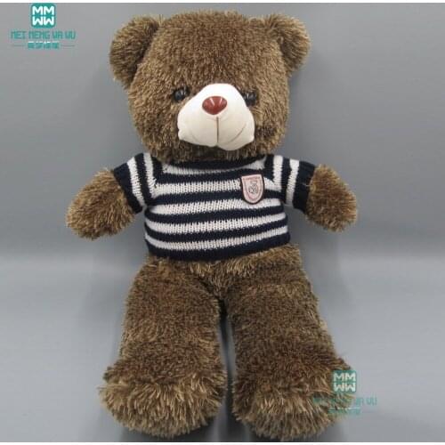 Toy doll clothes fits 60cm--180cm teddy bear sweater bear fashion black striped sweater