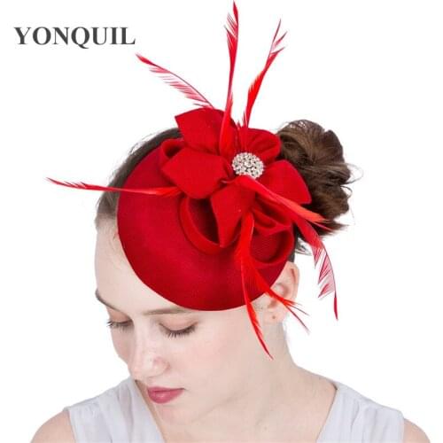 Classic Fashion Wedding Bridal Headpiece Formal Occasion Fascinator Hat Women Elegant Prom Party Millinery Accessories Headband