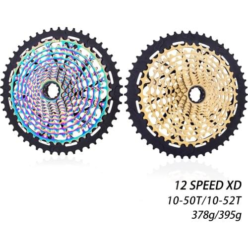 MTB 12 Speed 10-52T Cassette Ultimate XD Freewheel Rainbow 385g ULT 10-50T Ultralight 12s k7 Colorful