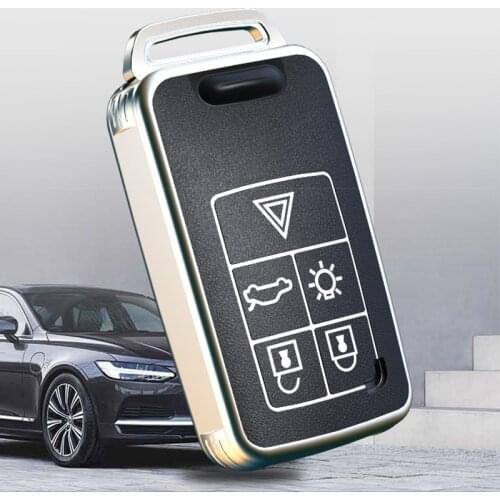 Soft TPU Car Key Case Cover for 2020 Volvo XC40 XC90 XC60 S60 S90 V40 5 Button 6 Button Car Accessories Car Key Protector Shell