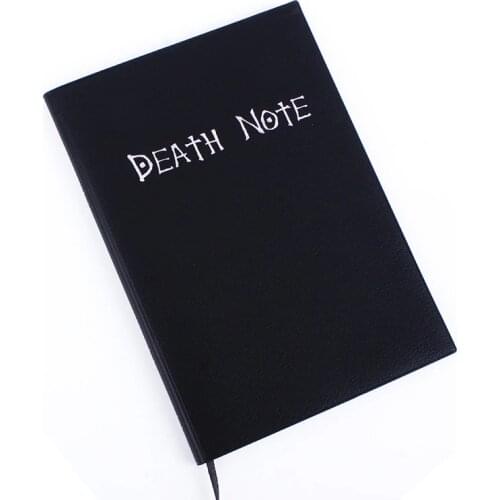 A5 Anime Death Note Notebook Set Leather Journal and Feather Pen Travel Notebook Journal Death writing book Gift for boyfriend