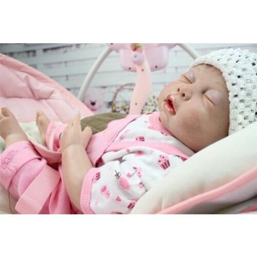 New 50CM fully silicone lifelike reborn baby doll wholesale baby dolls fashion doll Christmas gift new year gift