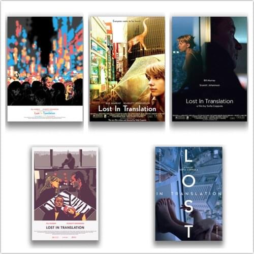 Lost in Translation White Coated Paper Prints Home Decoration for Livingroom Bedroom Home Art Brand