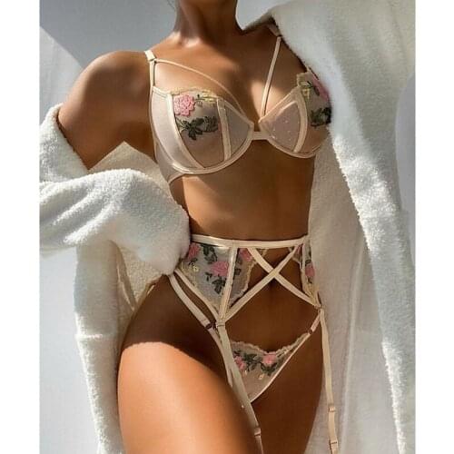 Sexy Lingerie Underwear Sleepwear Women G-string Bra Lace Nightwear Apparel Exotic Set Sexy Lingerie For Women Erotic Langerie