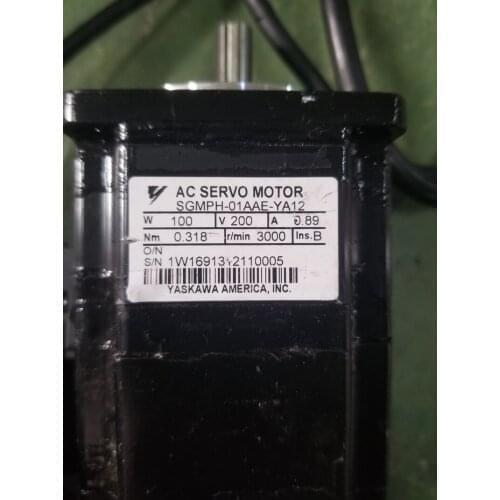 SGMPH-01AAE-YA12 servo motor , used in good condition . 85% appearance new , good working , free shipping