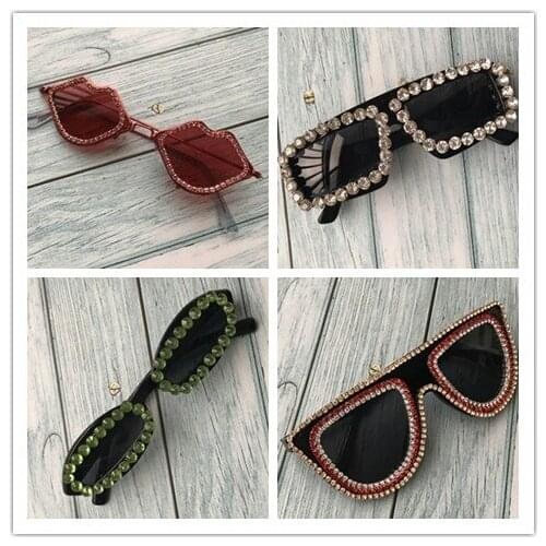 Sexy Cat Eye Sunglasses Female Brand Designer Ladies Pearl Sunglasses for Women Retro Sunglasses Gafas UV400 Glasses