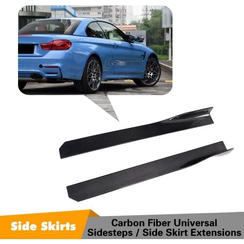 Carbon Fiber 105cm Length Side Bumper Extension Skirt for BMW F87 M2 E90 E92 E93 F80 M3 F82 F83 M4 F10 M5 F12 F13 F06 M6