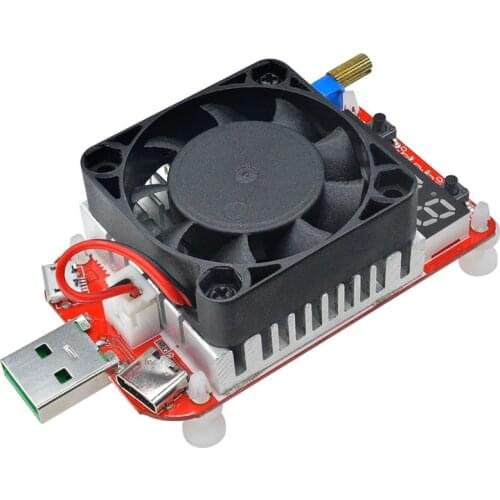 25W 35w Type C usb tester load electronic adjustable constant current resistor voltage battery capacity tester voltmeter