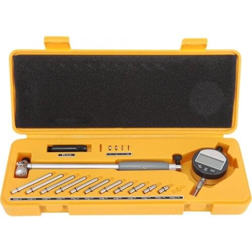 50-160mm Digital Dial Indicator Gauge High Accuracy Stainless Steel Inner Diameter Measuring Tool Electronic Internal Micrometer