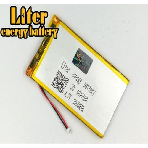Plug 1.5-2P 4040100 3.7V 2000mah Lithium Polymer Battery for Medical equipment, beauty equipment