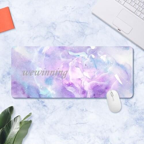 Waterproof Kawaii Desk Mat Large Marble Mouse Pad Gamer Desk Pad Computer Keyboard Table Decoration Cover Gaming Player Mice Mat
