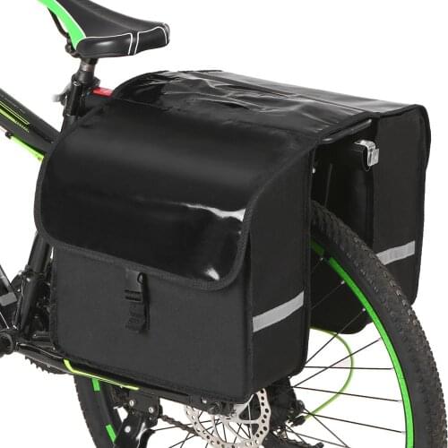Waterproof Bicycle Trunk Bag MTB Road Bike luggage Double Pannier at the back,cycling Rack Rear Seat Tail Carrier case