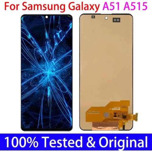 TFT incell LCD Display For Samsung Galaxy A51 LCD A515 A515F A515F/DS A515FD Touch Screen with Frame Digitizer Assembly