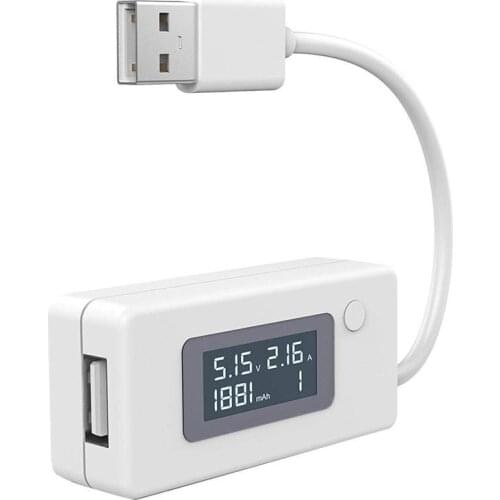 LCD USB Voltage/Amps Power Meter Tester Multimeter Test Speed of Chargers Cables Capacity of Power Banks