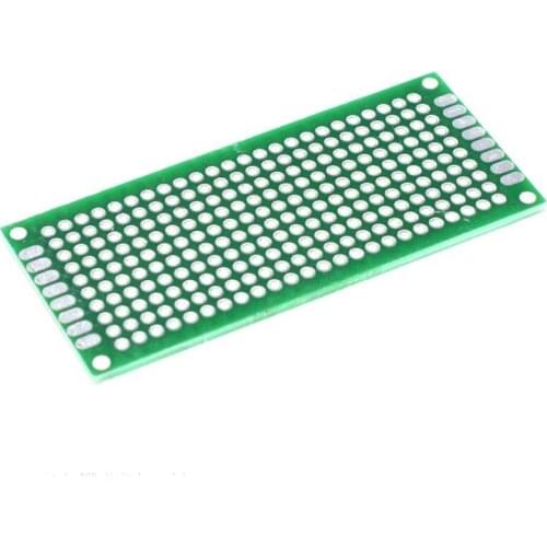 10pcs Double Side Prototype PCB diy Universal Printed Circuit Board 3x7cm Green