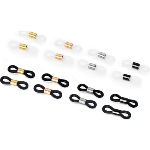 100pcs/lot Silicone loop Ear hook Glasses silicone skid stop ring wholesale for Eyeglass Chain accessories