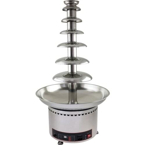 110V 220V 7 Layers Commercial Electric Chocolate Fountain Full Stainless Steel Chocolate Waterfall Machine EU/AU/UK/US Plug