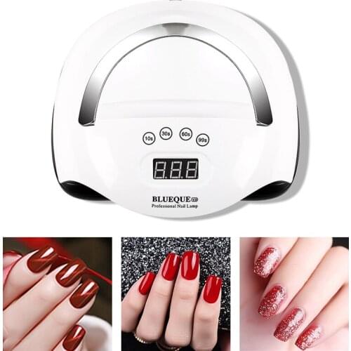 160W UV LED Lamp Nail Dryer with LCD Display Timer Auto Sensor for All Nail Gel Polish Professional Nail Art Tool with Bracket