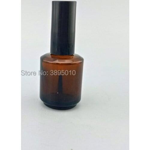 18ml Glass Nail Polish Bottle Makeup Tool Polish Empty Cosmetic Containers Nail Glass Bottle with Brush F825