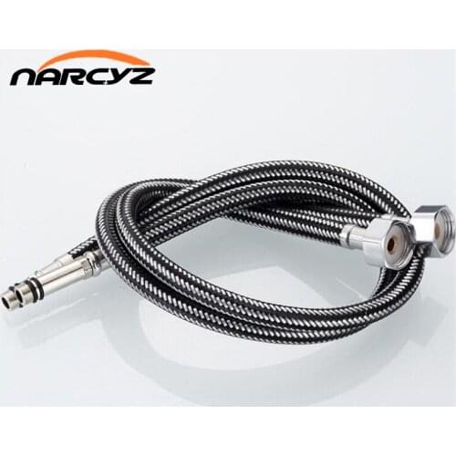 60cm 2 pcs basin hot and cold tap inlet stainless steel braided hose connecting pipe 9107K