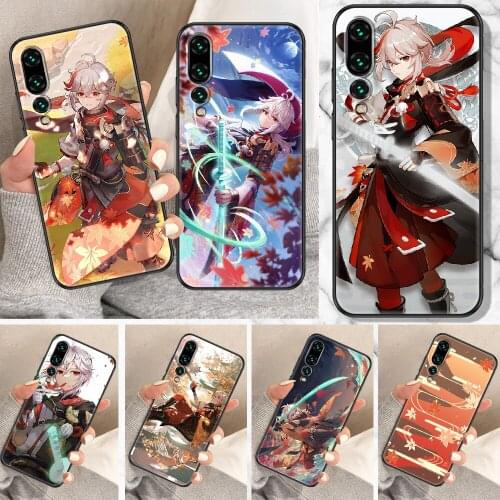 Genshin Impact Kaedehara Kazuha Phone Case For Huawei P Mate P10 P20 P30 P40 10 20 Smart Z Pro Lite black 3D prime painting