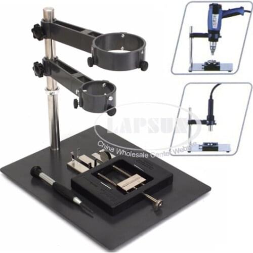 Hot Air Gun Holder / Clamp / Jig + BGA Rework Reballing Station Fixtures for Saike 909D 852D 952D ATTEN AT8586 860D 850D