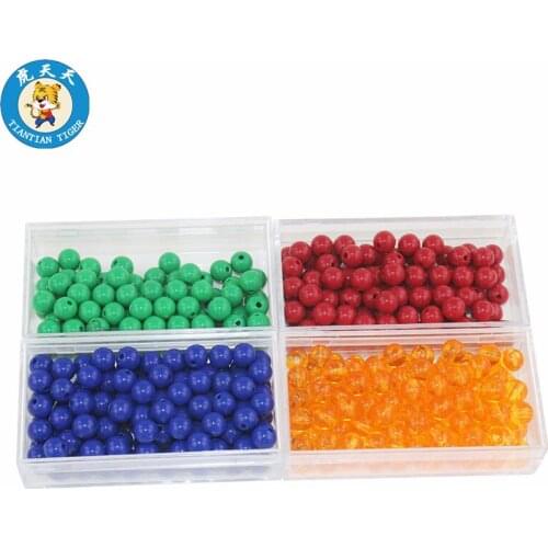 Montessori Baby Educational Toys Mathematics Learning Toys 100 Beads Units With Plastic Box